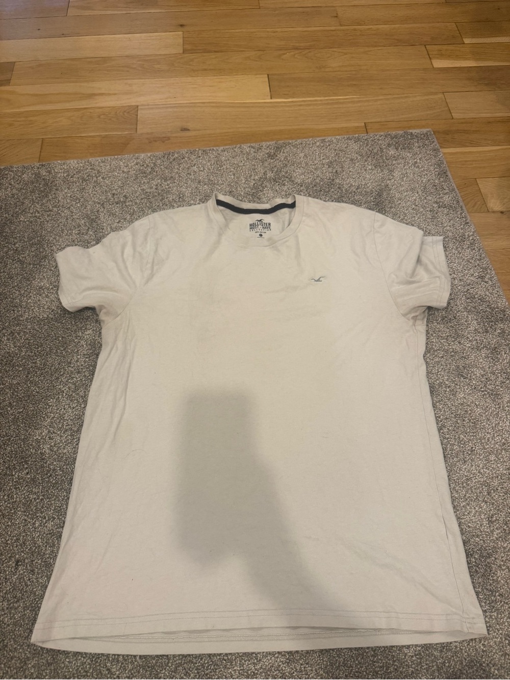 Hollister Men’s Short Sleeve Crew T-Shirt - Light Beige